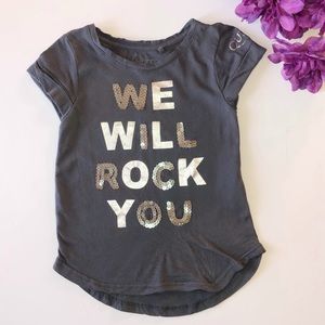 QUEEN SIZE 4 CHARCOAL GRAY SHORT SLEEVE SHIRT